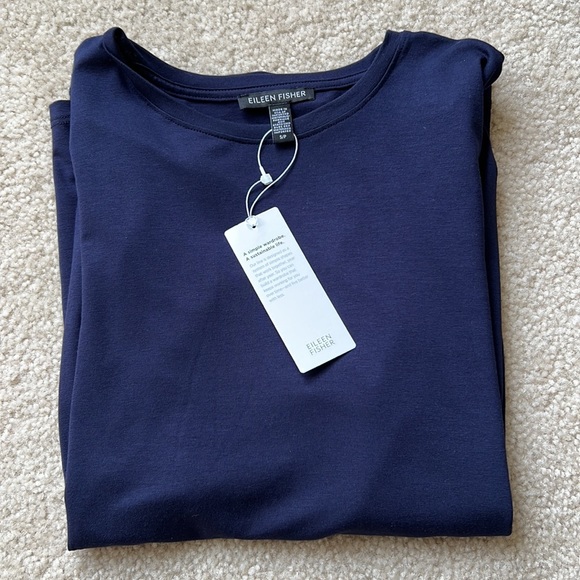 Eileen Fisher women’s crewneck Long Sleeve T-shirts - Picture 13 of 14